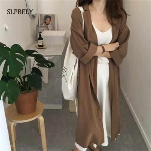 SLPBELY Lace-up Ladies Vintage Dresses Spring Autumn Solid Color Fashion Casual Korea Style Long Sleeve Shirt Dress Vestido