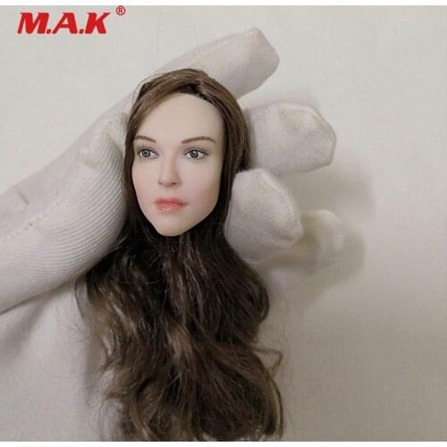 1/6 Scale Female Head Sculpt Ellen Page girl Head Carving Model For 12" Pale Action Figure Body Collection Gift