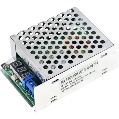 1PCS DC-DC Buck Module 10A High Power 300W Adjustable Regulated Power Supply Module With Voltmeter Display