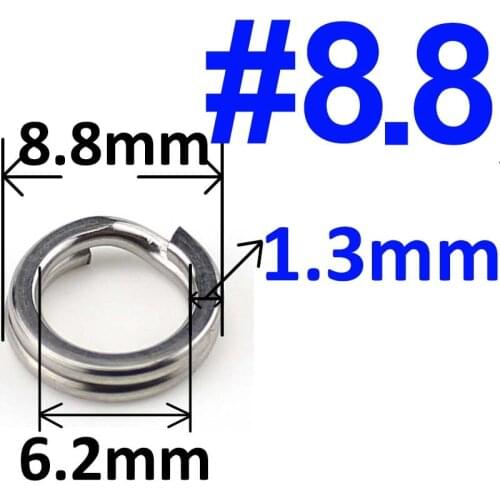 4000 pcs 8.8mm thicker Stainless Steel Split Rings
