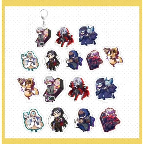 Identity V Acrylic Keychain Stand Model Plate Pendant Toy Martha Behamfil Aesop Carl Margaretha Zelle Helena Adams Emma Woods