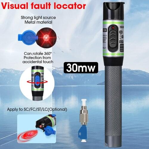 Free shipping AUA-2S-30MW/20MW/10MW Visual Fault Locator fiber optic pen pen type red light source fiber test pen 10-30 km
