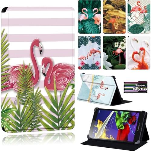 Flamingo Tablet Case for Lenovo Tab 2 A8/Tab 2 (A7-10/A7-10F)/Tab 4 (8/8 Plus)/Tab 4 (10 /10 Plus)/Tab 3 7 Essential/Tab 3 10.1