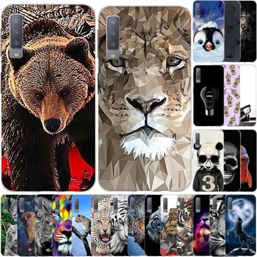 For Samsung Galaxy A7 2018 Case Soft TPU Silicon Phone Back Cover For Samsung A7 2018 Case Etui Protective Bumper Fundas Coque