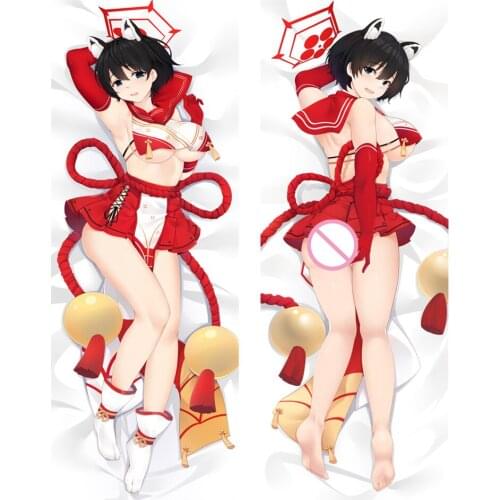 Coscase Anime Dakimakura Pillowcase Blue Archive Hasuga Tubaki 2021-July Update Hugging Body Pillow Cover Case