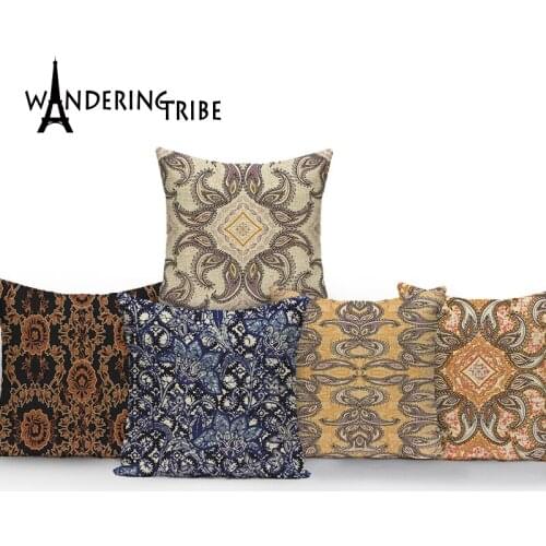 Flower Pillow Case Vintage Pillow Covers Decorative Covers for Cushions Home Decor Scandinavian Style Linen Throw Pillow Case