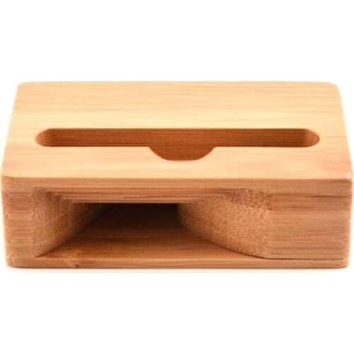 Mobile Phone Loudspeaker Holder Bamboo Sound Amplifier Speaker Wooden Holders Wood Desktop Stand