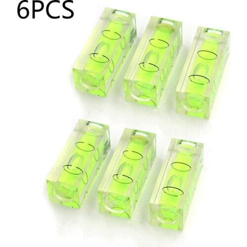 For Leveling Tubular Spirit Level 40mm 15x15x40mm 6pcs Mini Woodworking