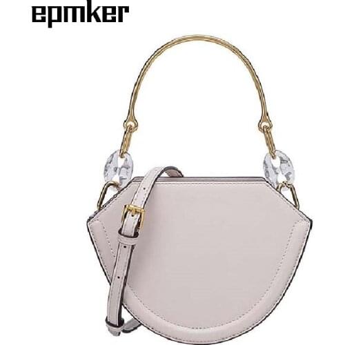 EPMKER Purses and Handbags Luxury Designer High Quality Crossbody Bag Chains Shoulder Bags Half Moon Tote Bag Fashion Handbag
