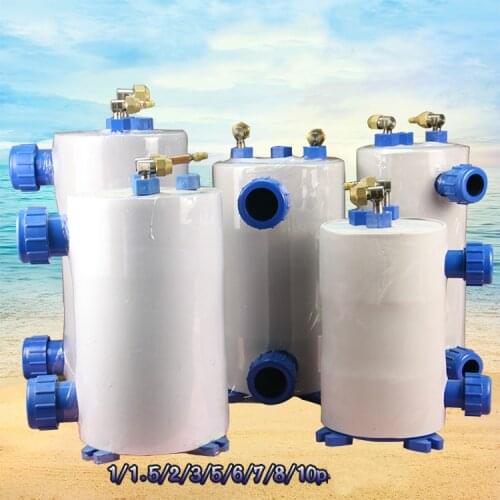 Pure titanium evaporator, 3.0HP water tank cold and warm pure titanium gun, seafood fish pond evaporator