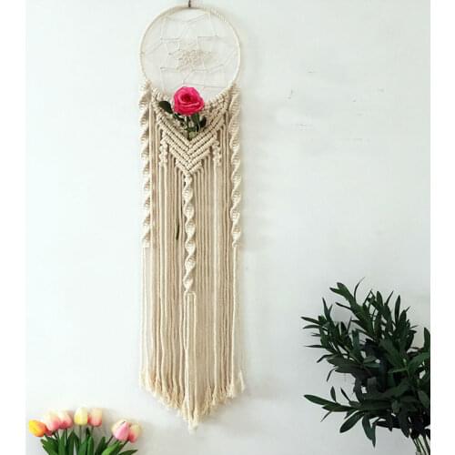 Creative Wall Tapestry Bohemian Macrame Tassel Entrance Decoration Nordic Wall Blanket INS Wall Cloth Craft Gift Home Decoration