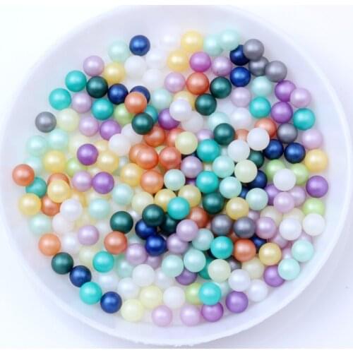 Mixed Sizes 3456mm 100pca No Hole Round Pearls Many Matte Colors Available Multi-purpose DIY Jewelry Decorations Crafts