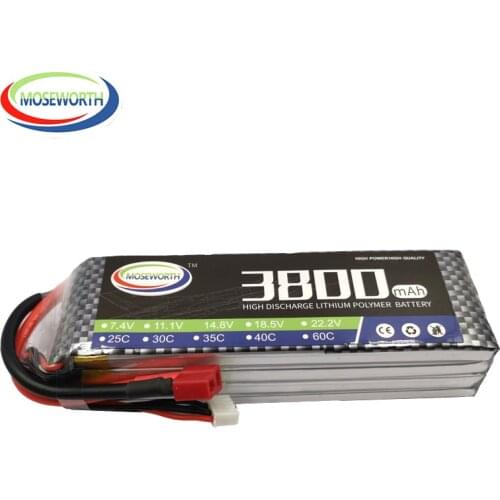 MOSEWORTH RC lipo Battery 4S 14.8V 3800mah 60C for quadcopter RC modlel aircraft cell RC Drone Batteria
