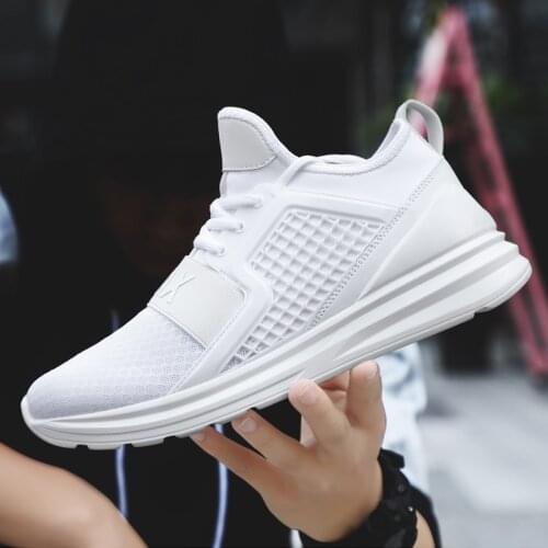 Max size 47 New Walkng Jogging Shoes Mens high top mesh fashion Trainers Sport Shoes Outdoor Trainer Athletic Shoes Sneakers
