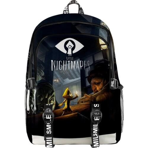 2021 Little Nightmares 3D Print Men Women Backpack Oxford School Bag Hip hop Style Teenager Girl Child Bag Travel Backpack