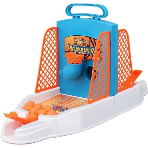 Mini Desktop Basketball Playing Toys Parent-Child Interaction Sports Finger Projection Basketball Court Game for Kids