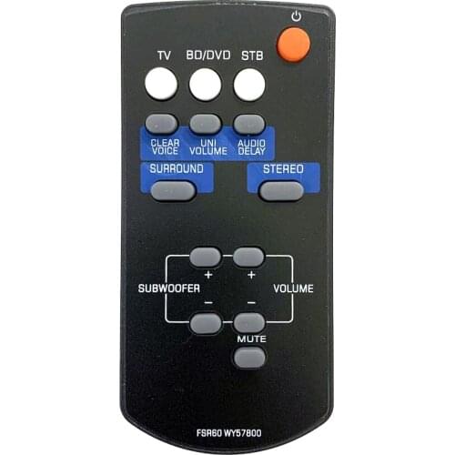 New FSR60 WY57800 Remote Control For Yamaha Sound Bar WY57800 YAS101 YAS101BL ATS-1010 YAS-101 YAS-101BL WY578001