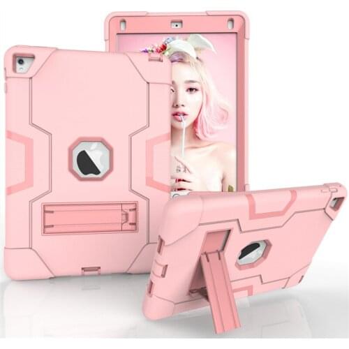 Original Shockproof Case for Ipad Air 2 Kickstand Kids Armor Heavy Duty Silicon Hard Protective Cover for iPad Air 2 A1566 A1567