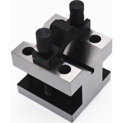 2pcs V-Block Ground Pair with Clamp Set Precision Matched Pair Precise 35x35x30mm 90°Machinist Multi-use Gauge Gage Tool