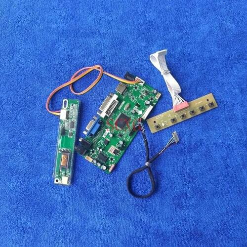 HDMI-compatible VGA DVI DIY Kit M.NT68676 controller driver board LCD monitor 1CCFL 1024*768 For NL10276BC26/TM133XG LVDS 20 Pin