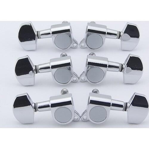 Clearance Sale. 1 Set GuitarFamily 3R-3L Guitar Machine Heads Tuners Chrome ( #0751 ) MADE IN KOREA