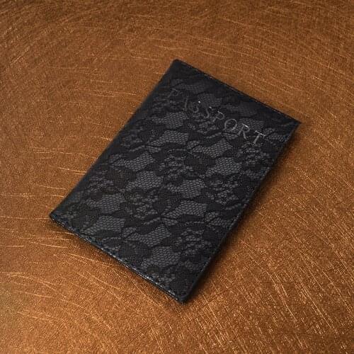Luxury Elegant Passport Cover Russia Travel Lace Passport Case Paspoort Cover Pasaporte Soft Pu Leather Cover for Passport