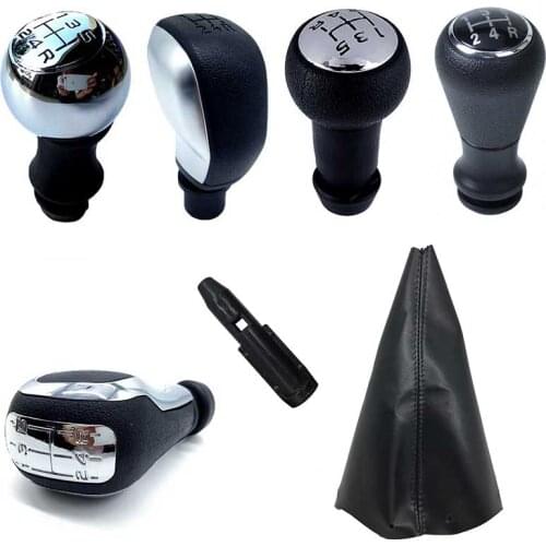 Gear Shift Knob PU Leather Gaiter Boot Cover With Shift Lever For Peugeot 106 206 306 308 309 405 406 407 605 607 806 807 C2 C5