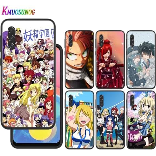 Silicone shell Anime Manga Fairy Tail for Samsung Galaxy A90 A80 A70 A60 A50 A40 A20E A2Core A10 M20 Black Phone Case