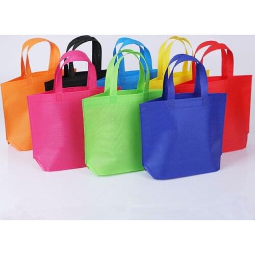 Eco Shopping Bag Foldable Non-woven Storage Pouch Female Portable Large Capacity Student School Bag Unisex Reusable Handbag Tote