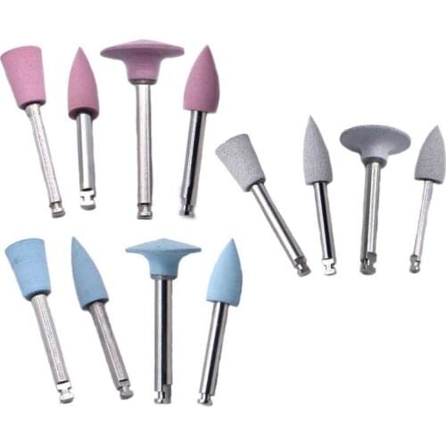 4pcs/lot Dental Silicone Grinding Heads Teeth Polisher for Low-speed Machine Polishing Dental Tools Dentistry Lab RA0309
