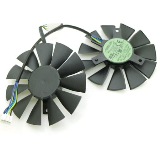 T128010SH 12V 0.25A 75mm 39*39*39mm VGA Fan For ASUS STRIX GTX960 GTX750TI Graphics Card Cooling Fan