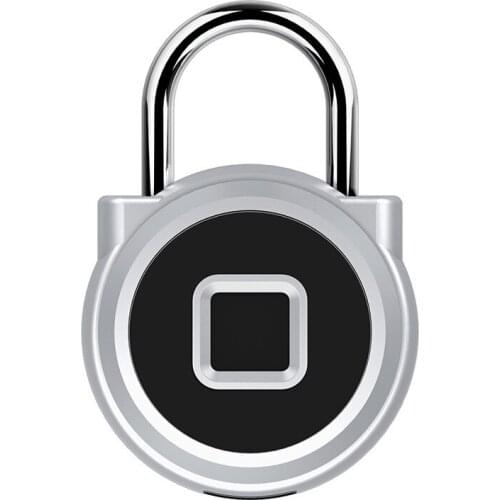 Outdoor waterproof stainless steel fingerprint padlock smart electronic small lock anti-theft password door lock cabinet