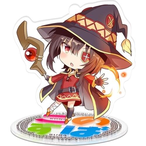 Height 9cm Kono Subarashii Sekai ni Syukufuku wo! Anime Action Figure Toy Acrylic Keychain Decorative Ornaments