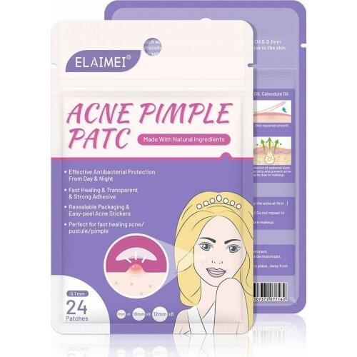 24 Stickers Skin Tag Remover Pimple Master Patch Treatment Tools Patch Invisible Acne Care Patch Skin Skin Stickers Acne J4H3
