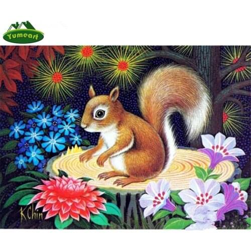 Diamond Painting Cross Stitch Cartoon Hamster DIY Needlework Diamond Embroidery Mosaic Handicrafts Tools Creative Home Decor