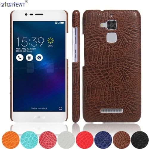 ASUS ZenFone 3 MAX 5.2" ZC520TL Crocodile Skin Bumper Case X008D X008DA ZC520 ZC 520 TL 520TL Hard PC Frame Cover Phone Funda