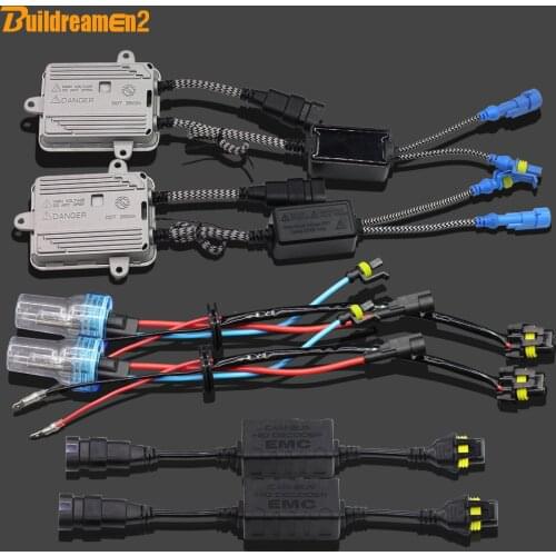 Buildreamen2 H1 H3 H7 H8 H9 H11 9005 9006 55W 3000K Auto HID Xenon Kit AC Ballast Lamp Canbus Decoder Anti Flicker Car Headlight
