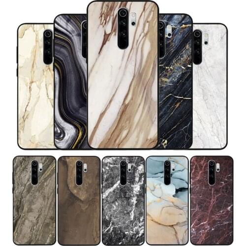 Marble Stone Texture Phone Case For Xiaomi Redmi note 9 8 7 6 5 4 Pro S for redmi 4A 4X 5 Plus 5A 7A Cover