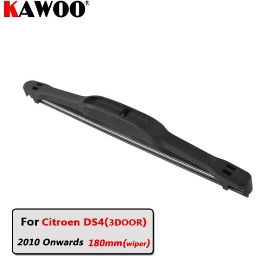 KAWOO Car Rear Wiper Blade Blades Back Window Wipers Arm For Citroen DS4(3DOOR) Hatchback (2010-) 180mm Auto Windscreen Blade