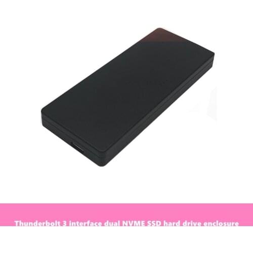 Thunderbolt 3 To SSD Thunderbolt 3 Single-Dual NVME SSD Hard Disk Enclosure Supports Thunderbolt 2 Interface MAC Computer