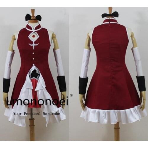Lmononoei Puella Magi Madoka Magica Kyoko Sakura Cosplay costume clothes with gloves socks