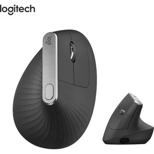 Logitech MX Vertical Wireless Mouse Ergonomic Laser Bluetooth&Unifying 400-4000DPI Rechargeable Original Vertical Mouse