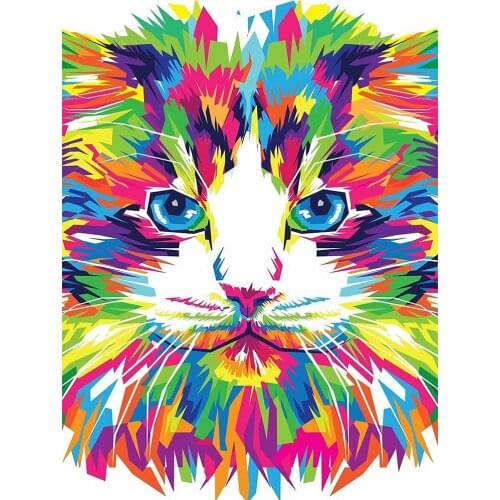 5D DIY Full Diamond Painting Cat Cross Stitch Kit Embroidery Home Decor Mosaic aAccessories Gift