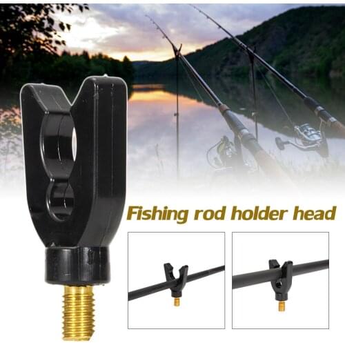 2021 NEW Carp Fishing Rod Rest Holder Butt Gripper Fishing Rod Clamp Stand Support Threaded Fit Mount Carp Fishing Accessories