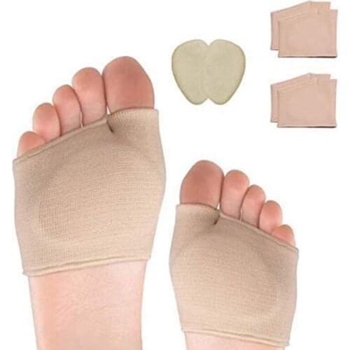 Metatarsal Sleeve Pads-2-Pair Ball of Foot Cushions and 1-Pair Gel Forefoot Cushion for Metatarsalgia,Blisters,Callus,Neuroma,Di