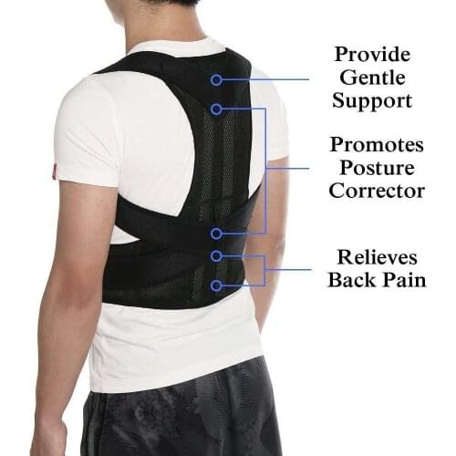 Adjustable Posture Corrector Back Waist Support Brace Shoulder Belt