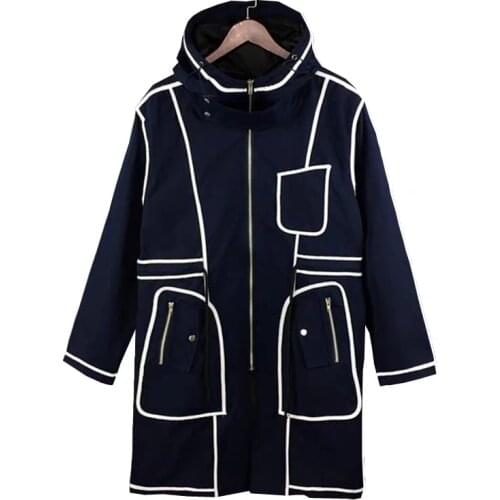 High Quality Trench Jacket Coat Men Autumn Classic Long Coat Men Trench Solid Long Windbreaker Vintage Blends