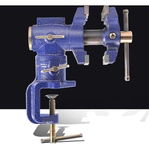 Table Vise Swivel Base Clamp Jaw Work Bench Vise Clamp Milling Metalworking Vice Tools 360 Degree