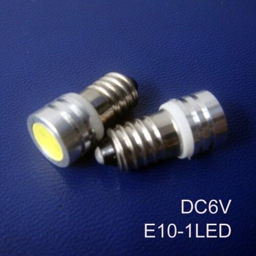 High quality 6v E10,E10 Signal light,E10 6.3V,E10 Indicator Light 6v,led E10 light,E10 bulb DC6V,E10 led,free shipping 100pc/lot