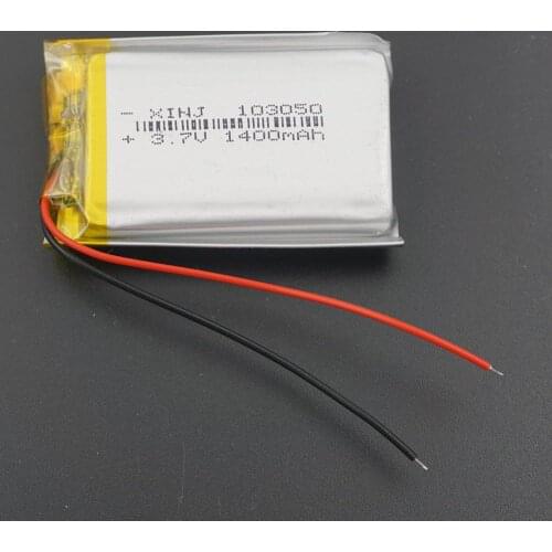 XINJ 3.7V 1400mAh Polymer Li Lithium Battery Cell 103050 For E-Book Phone Camera Driving Recorder PDA DVD ipod GPS PSP